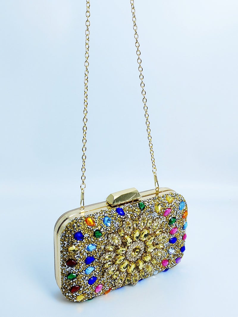2025 Fashion Clip Bag High-Grade Diamond-Encrusted Women'S Evening Bag Banquet Party Wedding Bride Bag - Image 4
