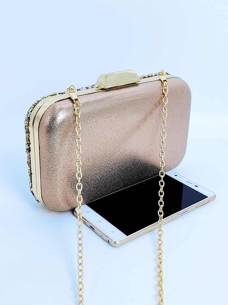 2025 Fashion Clip Bag High-Grade Diamond-Encrusted Women'S Evening Bag Banquet Party Wedding Bride Bag - Image 5