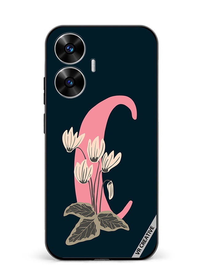 VR CREATIVE Protective Case Cover For Realme C55 Alphabet C Design Multicolour - Image 1