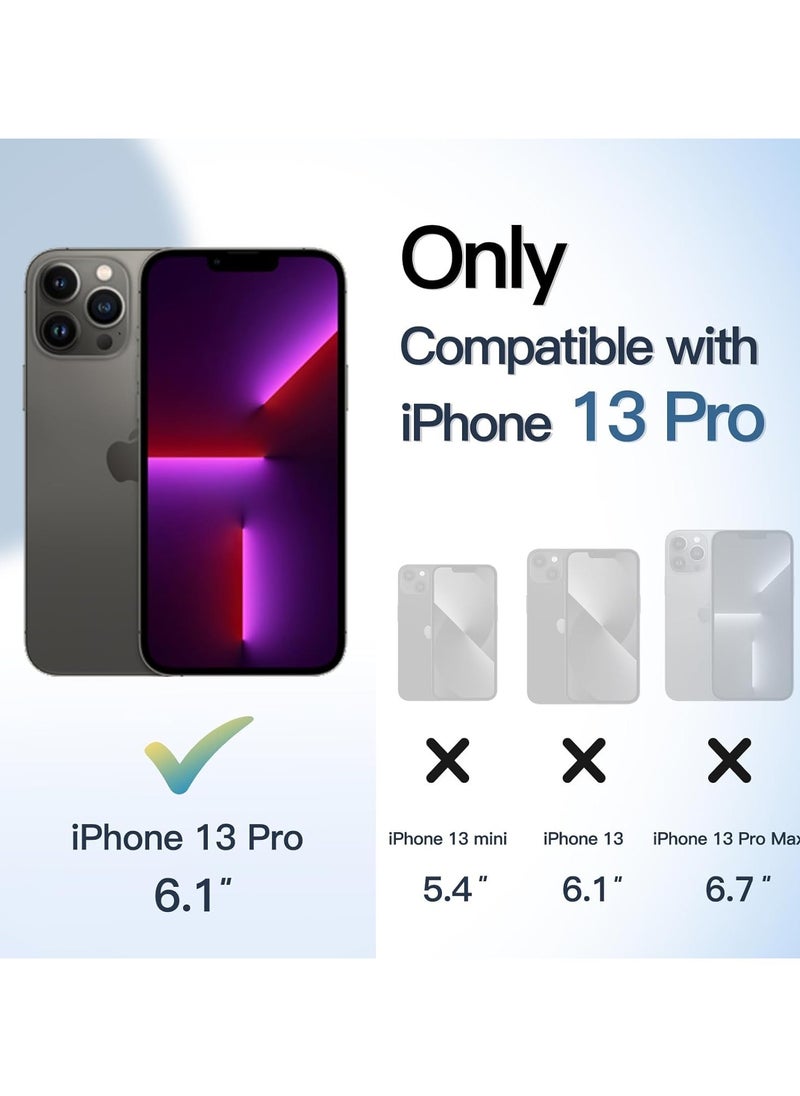 Denx Magnetic for iPhone 13 Pro 6.1 inch Case, Compatible with Magsafe, Slim Protective Translucent Matte, Shockproof Case for iPhone 13 Pro (Deep Purple)  - Image 2
