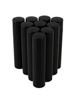 25Pcs 5G 5ML Empty Plastic Lip Balm Tubes Containers Lip Gloss Storage Container (Black)