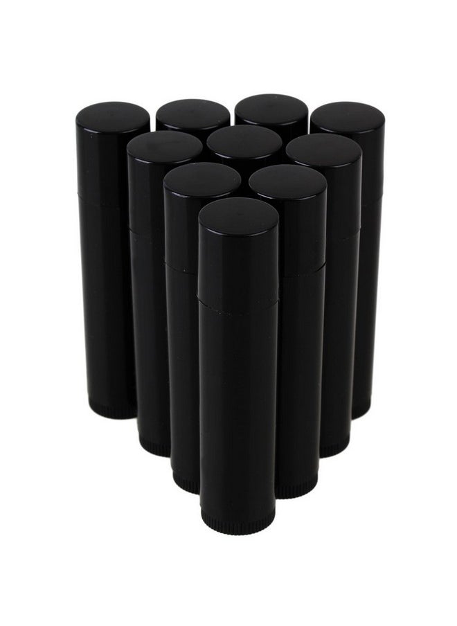 esowemsn 25Pcs 5G 5ML Empty Plastic Lip Balm Tubes Containers Lip Gloss Storage Container (Black)  - Image 1