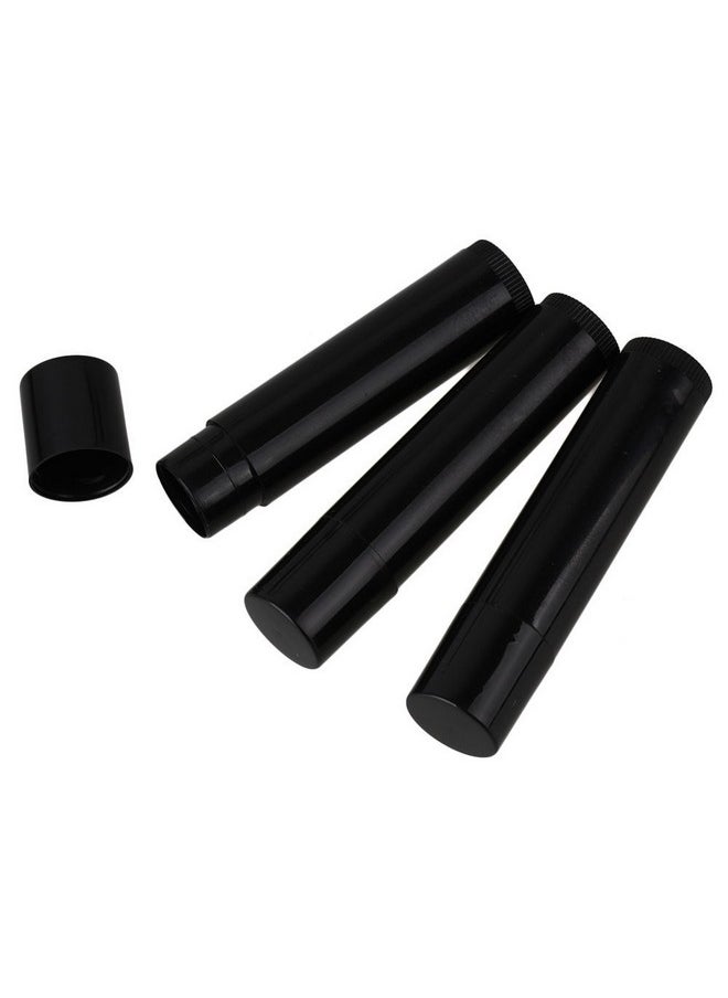 esowemsn 25Pcs 5G 5ML Empty Plastic Lip Balm Tubes Containers Lip Gloss Storage Container (Black)  - Image 2