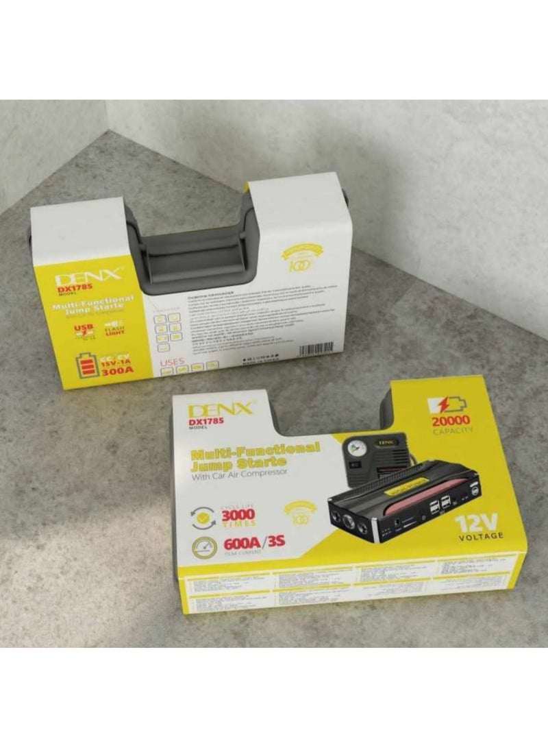 Denx An Advanced 4-in-1 Inflator And Subscription From  That Works To Inflate All Car And Bicycle Tires + A Powerful Power Bank + Charging The Car Battery - Image 5