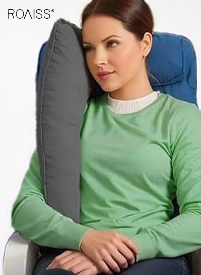 roaiss Comfortable and Convenient Long-Distance Travel Pillow for Men and Women Sleeping Tool Sleep on Your Side When Taking a Car, Plane or High-Speed Train Neck Pillow, Body Pillow, Nap Pillow, Inflatable Pillow - Image 5