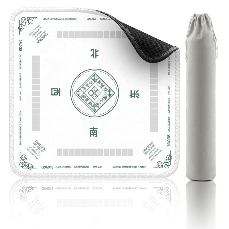 2F22E Mahjong Mat NonSlip Noise Reduction Gaming Mat 324x324 Inch for MahjongPokerBoard GamesCard GamesDominoes White - Image 3