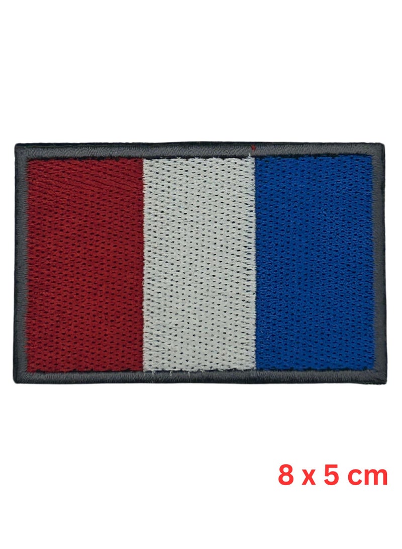 بروجكت نوماد لصاقة فيلكرو هوك Project Nomad، مجموعة تكتيكية علم فرنسا FLAG France، لصاقات تطريز للحقيبة/الحقيبة/السترة - Image 1