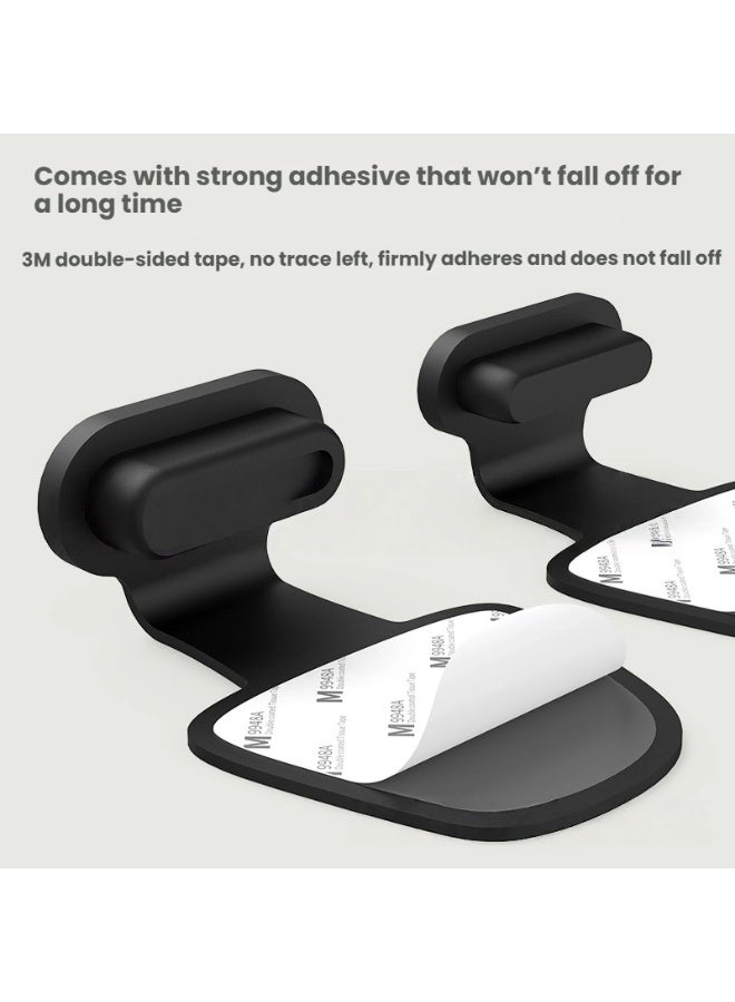 2 حزمة الهاتف الغبار المقابس آيفون 3 د قوس حافة تصميم رائع تعزيز حماية للماء والغبار لرعاية الميناء الأمثل - Image 3