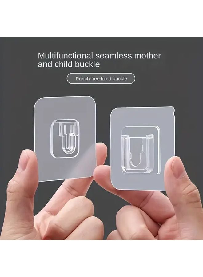 10 Packs Heavy Duty Adhesive Hooks No Drill Wall Mounted Organizer Space Saving Storage - Image 3