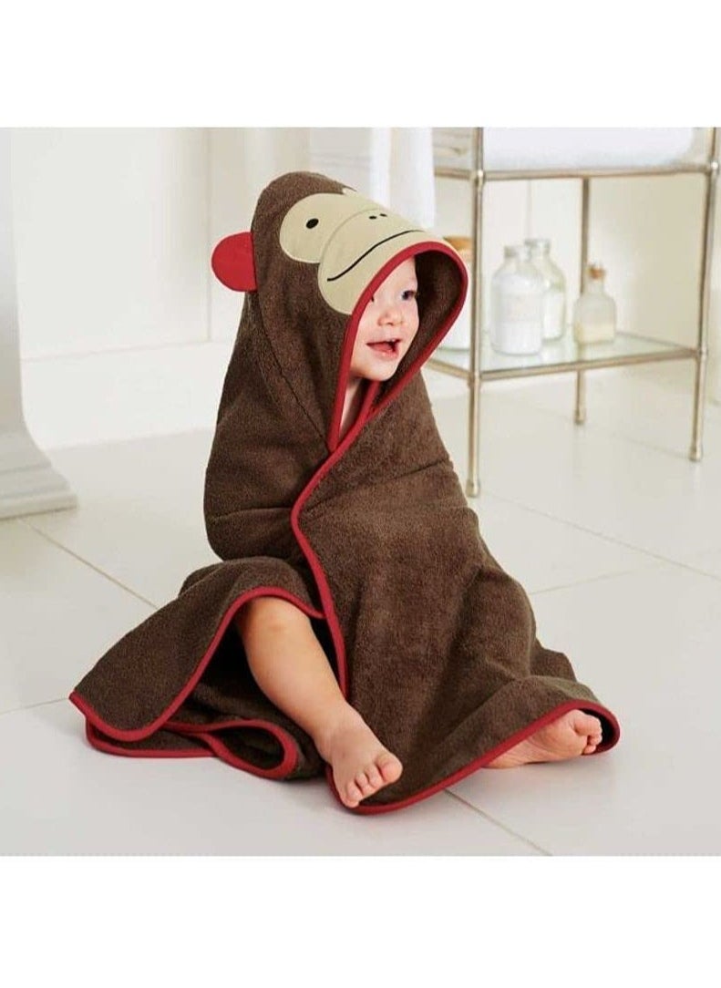 Generic Soft Cotton Hooded Baby Towel for Newborn, Hypoallergenic Bath Set Baby Bath Time Bundle Infant Bathing Accessories Plush Hooded Baby Towel Cozy Baby Bathtub Washcloth Towel for Toddler Infant Bath  - Image 2