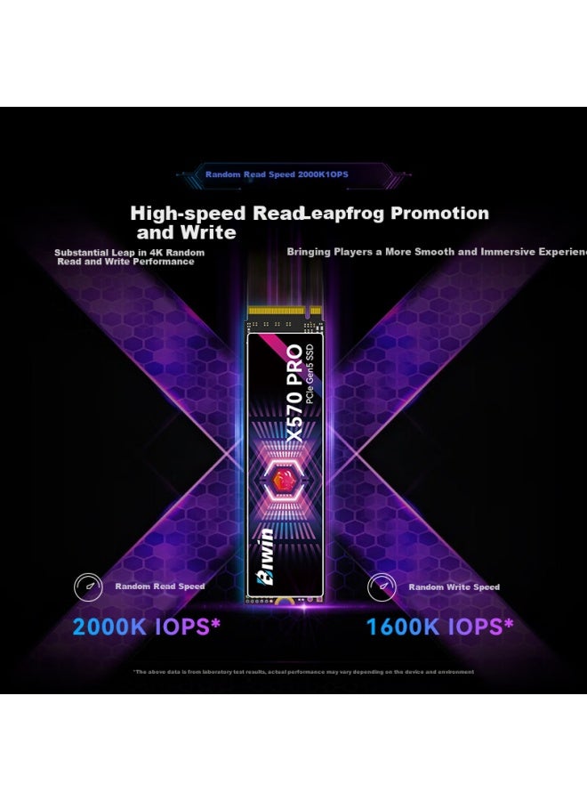 Biwin 2tb Ssd Solid State Drive M.2 Interface X570 Pro Selected 3d Tlc Particles Pcie 5.0 Read Speed 14000mb/s Ai Computer Storage Accessories - Image 4