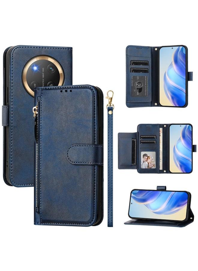 Zaboon Case For Honor X9c Global Multi-Card Slots Zipper Wallet Leather Phone Case  - Image 1