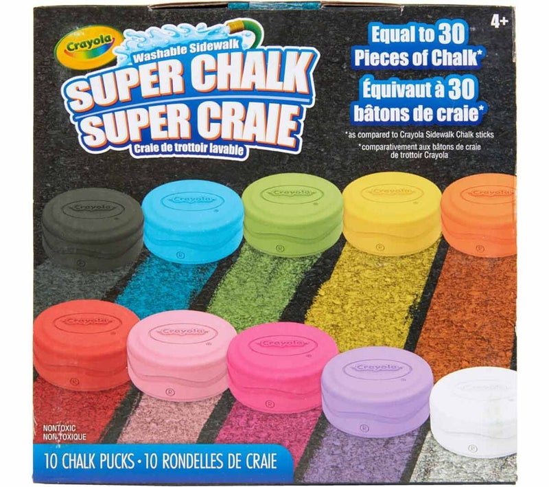 Crayola Washable Sidewalk Chalk – 10 Vibrant Colors, Long-Lasting Outdoor Chalk Set for Kids, Non-Toxic & Easy to Clean - Image 2