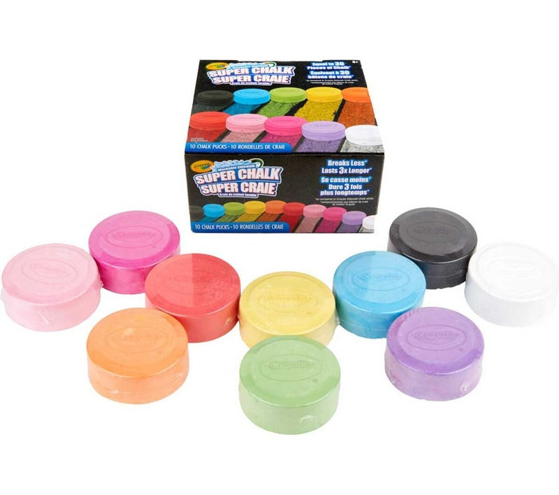 Crayola Washable Sidewalk Chalk – 10 Vibrant Colors, Long-Lasting Outdoor Chalk Set for Kids, Non-Toxic & Easy to Clean - Image 1
