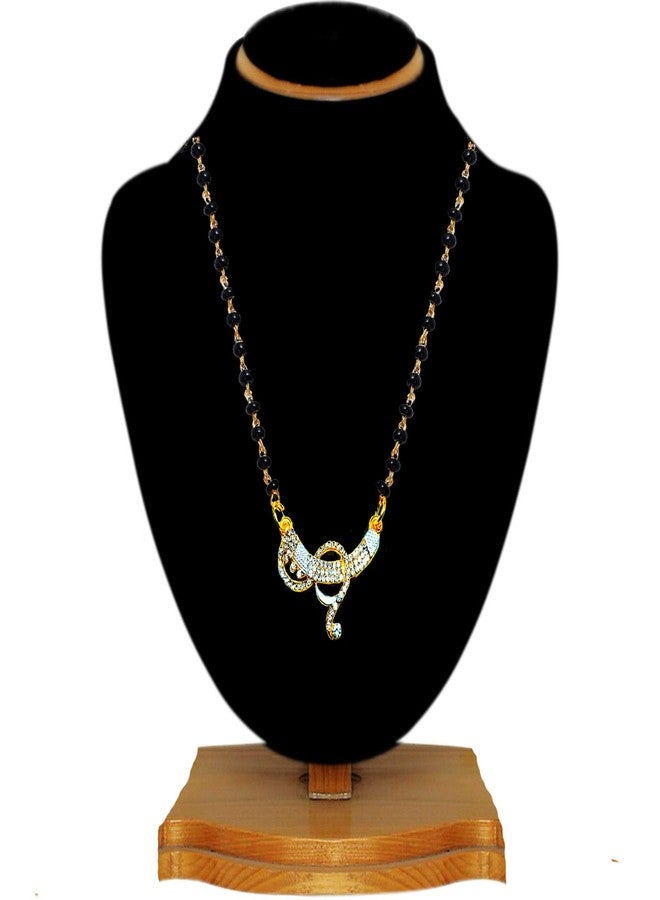 Embroco Gold Plated American Diamond Fashionable Mangalsutra For Women & Girl - Image 3