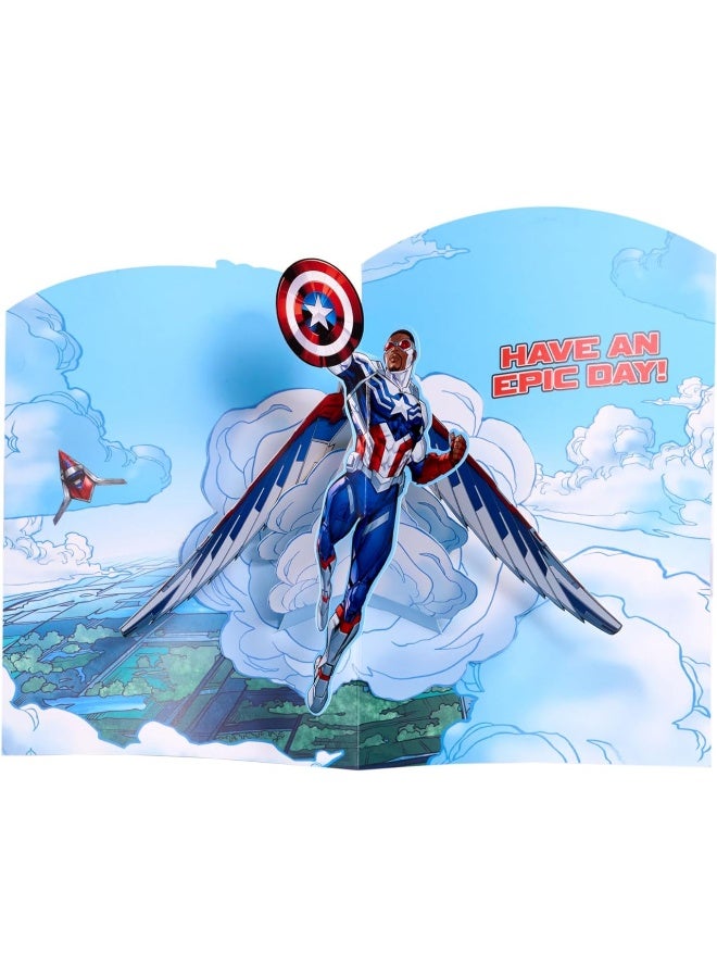 UK Greetings Marvel The Avengers Look Out! Hero Coming Through Pop-up Birthday Card - Image 3