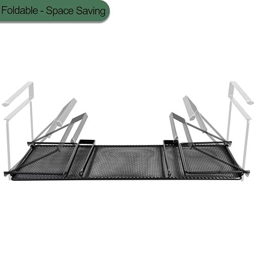 MATIMASU Foldable Metal Under Cabinet Organizer,Multi-Functional Hanging Storage Rack for Aluminum Foil,Plastic Wrap,Kitchen Wipes,Space-Saving,Tool-Free Install,Rust-Resistant,Ideal for Kitchen (Black) - Image 3