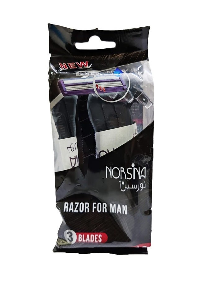 Norsina 3 Blades Razor For Man 12 pcs