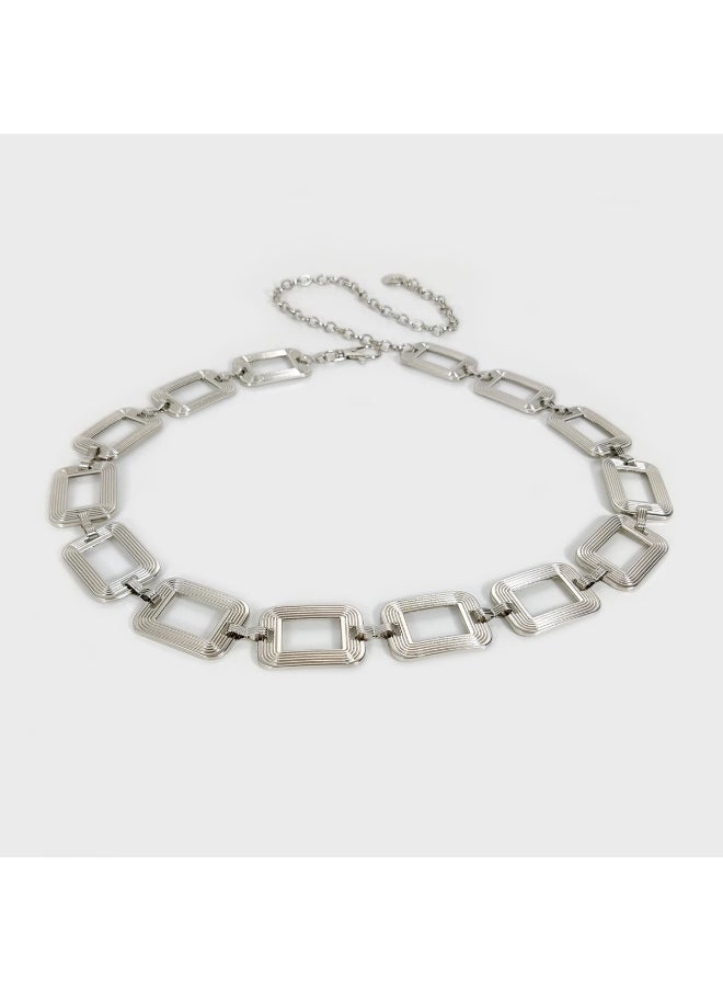 Generic Silver Metal Waist Belt - 115 CM - For Her  - Image 5