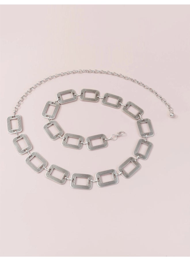 Generic Silver Metal Waist Belt - 115 CM - For Her  - Image 2