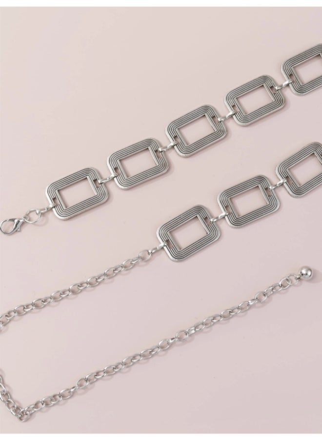Generic Silver Metal Waist Belt - 115 CM - For Her  - Image 4