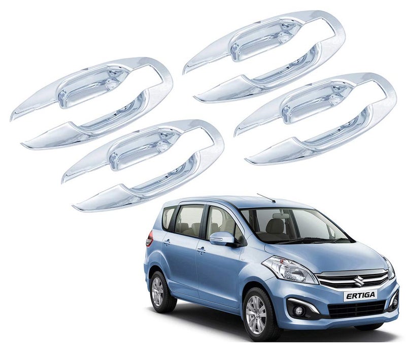 Auto Pearl Car Chrome Handle Bowl Cover Compatible with- Ertiga Type 2 (Set of 4) - Image 4