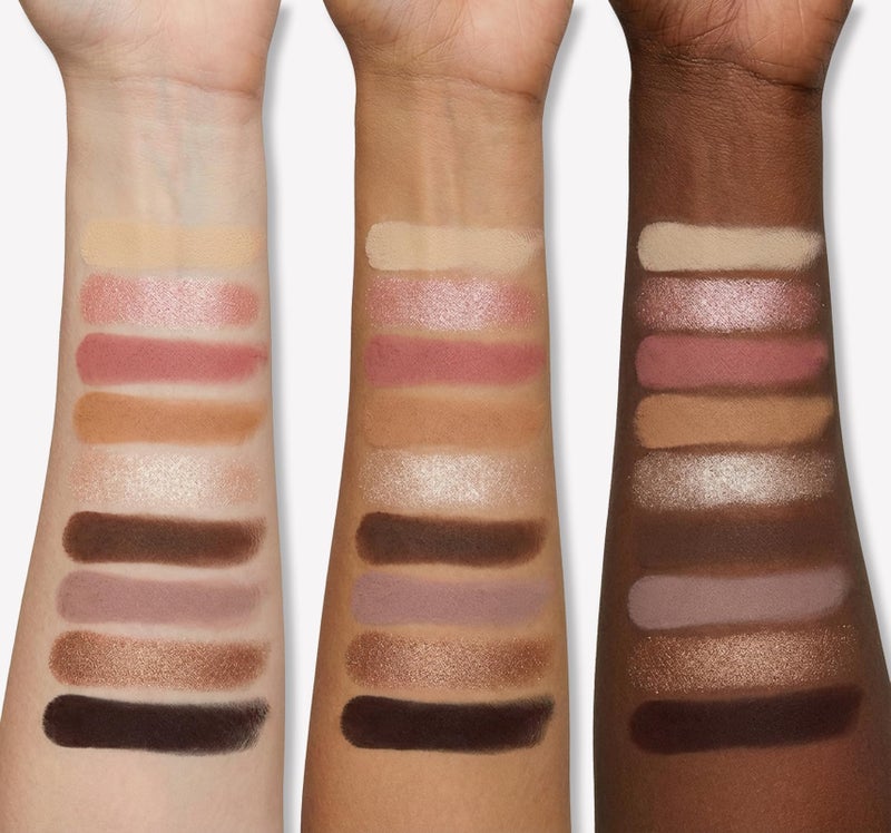 Erinde 9 Colors Nude Eyeshadow Palette, Warm Brown Neutral Eye Shadow Makeup Palette with Mirror, Highly Pigmented Matte Shimmer & Glitter Eyeshadow Long Lasting Blendable for Daily Natural Look - Image 3