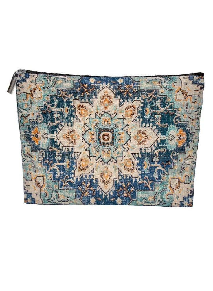 حقائب مستحضرات تجميل يدوية الصنع، حقيبة سفر للتجميل، حقيبة أدوات نسائية، صندوق تخزين بسعة كبيرة، حقيبة مجوهرات محمولة، حقيبة متعددة الاستخدامات - Image 1