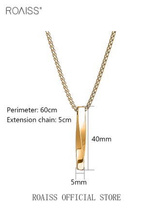 European Style Necklace Spiral Pendant Personalized Stainless Steel Titanium Steel Necklace Creative Punk Men's Pendant - view 3