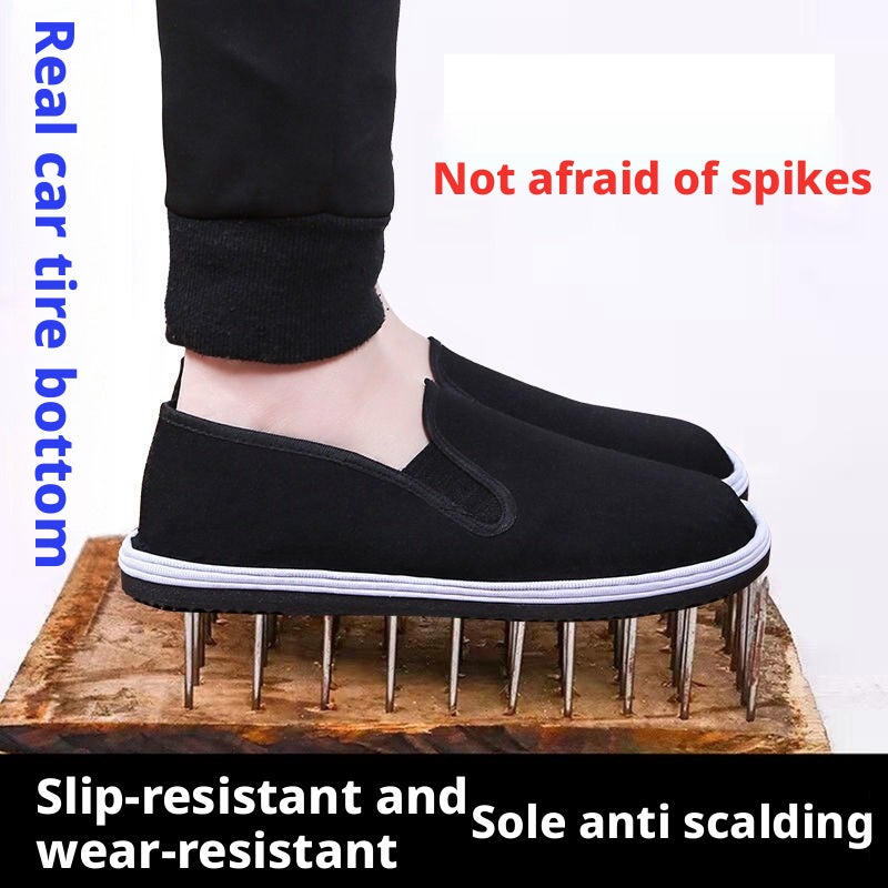 Men's Cloth Shoes with Rubber Sole - Image 1