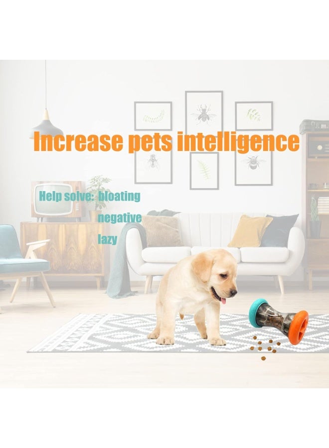 M.A&F's Treat Dispensing Puzzle Toys for Small Dogs,Interactive Chase Toys,Perfect Alternative to Slow Feeder Dog Bowls to Improves Pets Digestion,Barbell-Shaped Dog Toys - Image 5