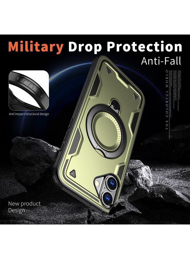 إيروريكس جراب لهاتف iPhone 16 PC Hybrid TPU Armor MagSafe Ring Holder جراب هاتف - Image 4