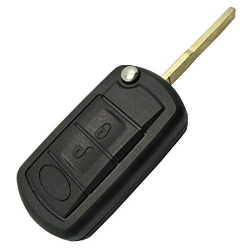 Arruweer Replacement Key Fob Case Shell Fit for Land Rover Discovery LR3 Range Rover Sport Flip Folding Keyless Entry Remote Car Key Fob Cover with Uncut Blade Blank - Image 4