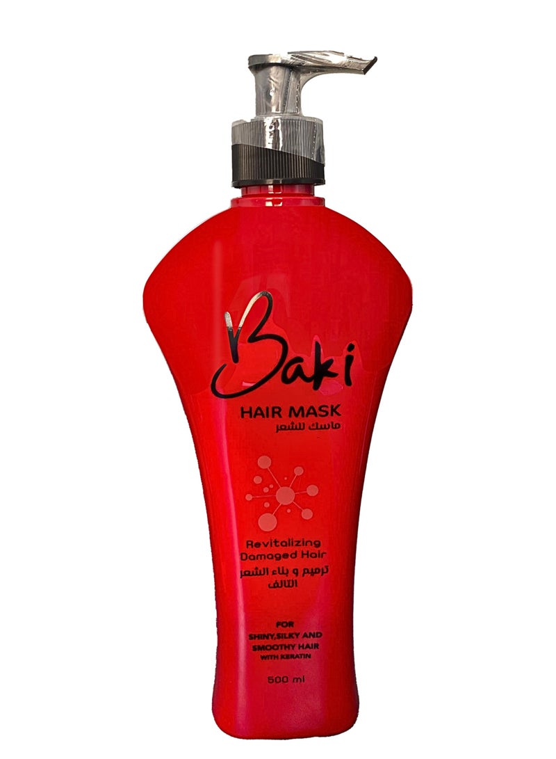Baki Hair Mask – Revitalizing & Repairing Damaged Hair with Keratin – 500 ml