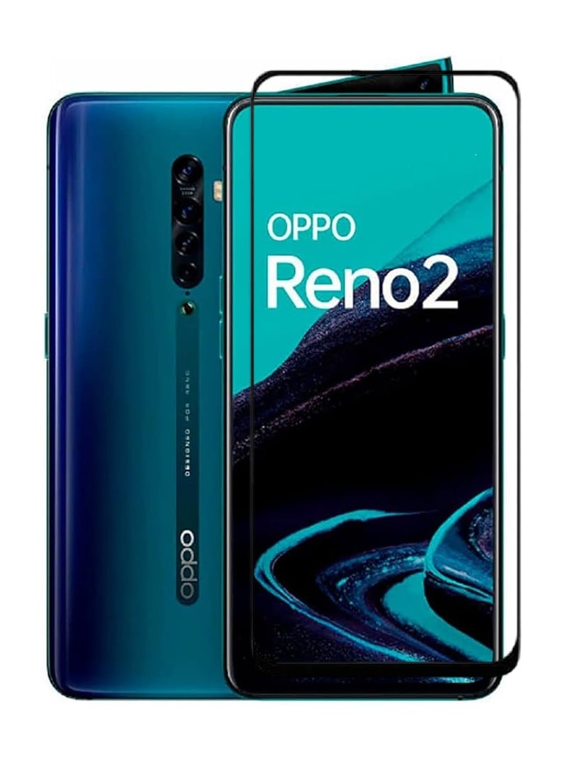 AINA Tempered Glass Screen Protector 5D Designed For Oppo Reno2 Full Glue Edge to Edge Full Screen Coverage And Bubble Free - Image 1