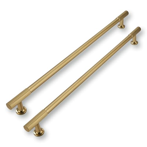 CABDM 1 Pack 18inch457mm Center to Center Appliance Pulls Champagne Bronze Cabinet pulls Solid HeavyDuty Kitchen Cabinet Handles Drawer Pulls Cupboard Hardware for Cabinets - Image 1