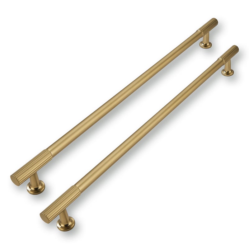 CABDM 1 Pack 18inch457mm Center to Center Appliance Pulls Champagne Bronze Cabinet pulls Solid HeavyDuty Kitchen Cabinet Handles Drawer Pulls Cupboard Hardware for Cabinets - Image 2