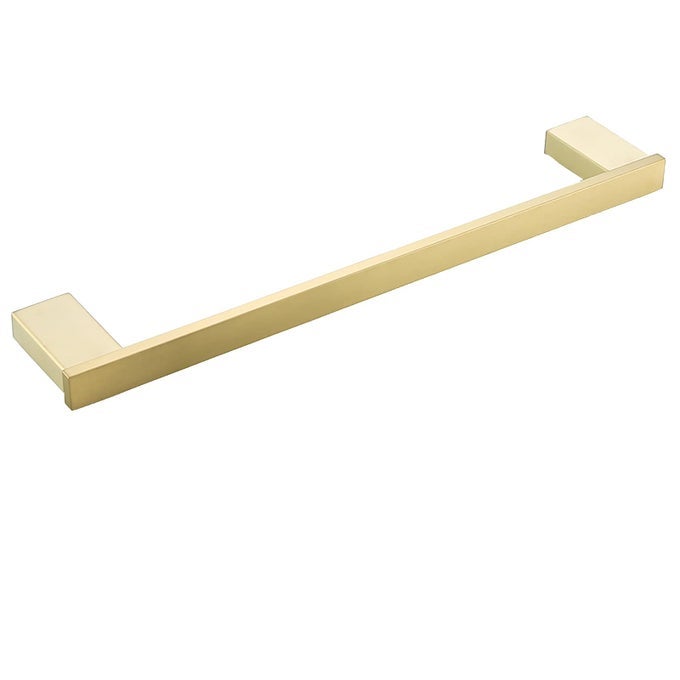BRUSHED GOLD TOWEL BAR 18 INCH HAND TOWEL HOLDER SUS 304 STAINLESS STEEL GOLD TOWEL HOLDER WALL MOUNTED TOWEL ROD SQUARE96009218BG
