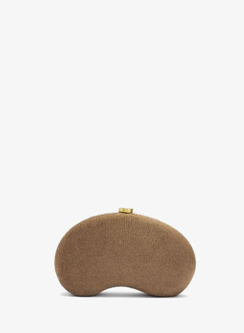 بارفوا قابض بيضاوي للحفلة مع تأثير جلدي