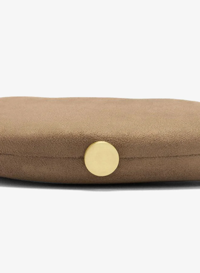 بارفوا قابض بيضاوي للحفلة مع تأثير جلدي