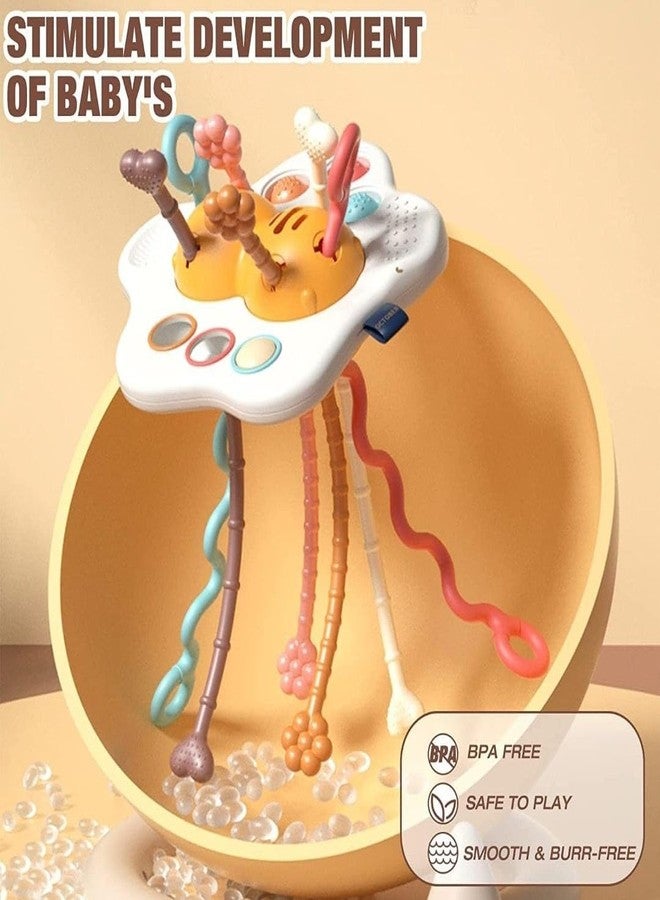ToyRush Toy Rush Sensory Baby Toys, Silicone Pull String Toy for Toddlers, 1-3 Years Old Baby Travel and Teething Toys, Honeybee Montessori Toys for Babies 6-12 Months, Gift for Kids - Image 3