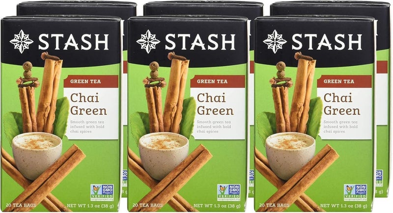 Stash Tea Chai Green - 20 Count Tea Bags - Image 1