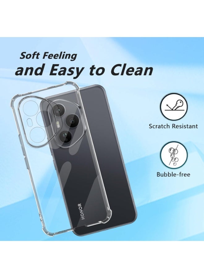 Muzz Back Cover for Honor 400 Pro 5G Transparent Mobile Back Case Shock Proof Design Camera Edges Protection Crystal Clear Phone Case Silicon Soft TPU and Flexible (Honor 400 Pro (GLOBAL)) - Image 3