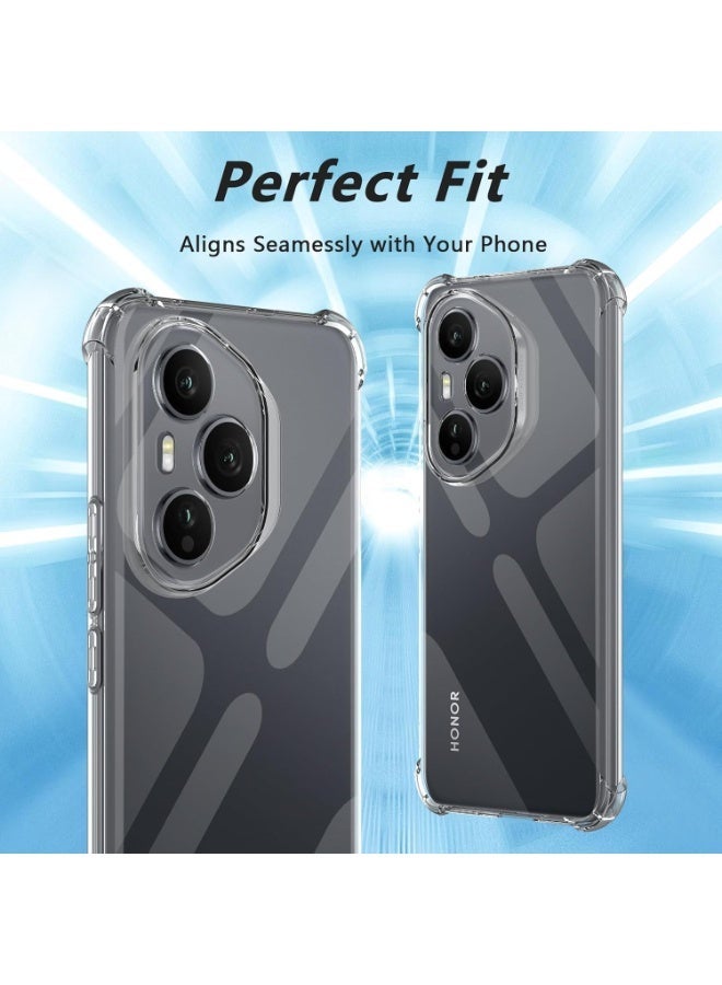 Muzz Back Cover for Honor 400 Pro 5G Transparent Mobile Back Case Shock Proof Design Camera Edges Protection Crystal Clear Phone Case Silicon Soft TPU and Flexible (Honor 400 Pro (GLOBAL)) - Image 4