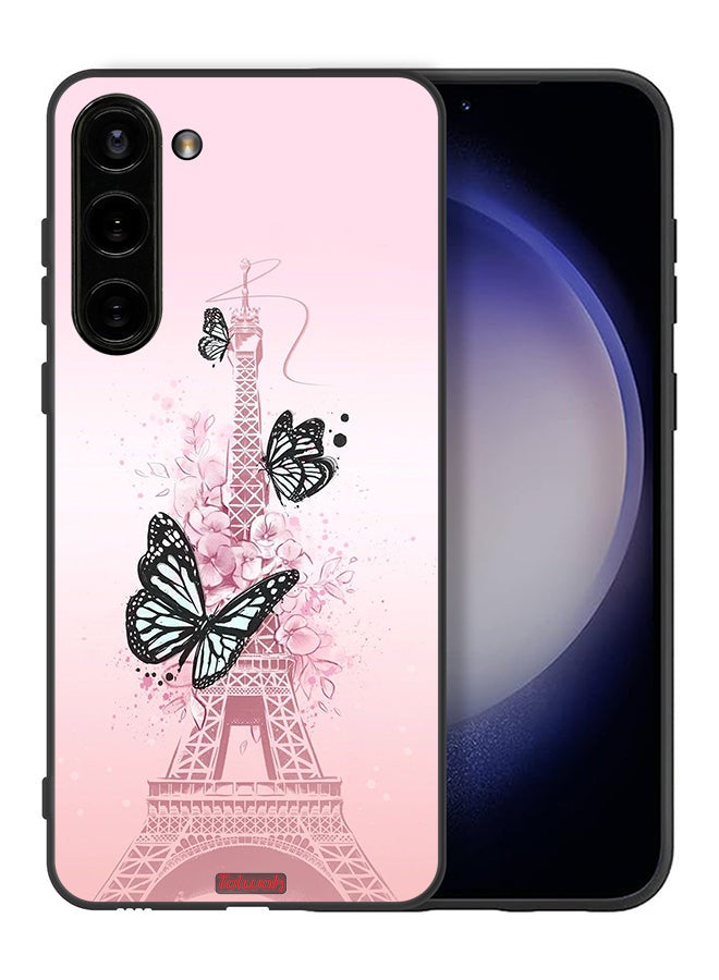 Tolwak Samsung Galaxy S23 Plus 5G Protective Case Cover Butterflies On Eiffel Tower - Image 2