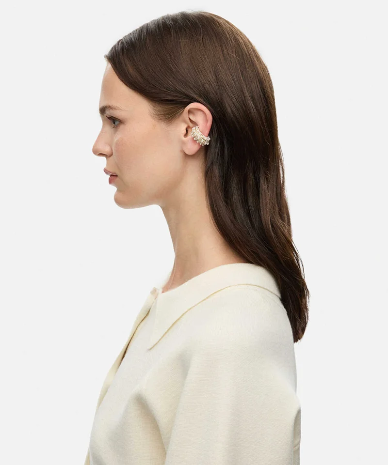 ايبيكيول Ear Cuff with Faux Pearls