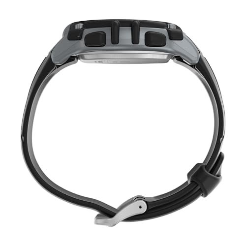 Timex Mens Ironman Triathlon Classic 10 44mm Watch Black Strap Digital Dial Gray Case - Image 3