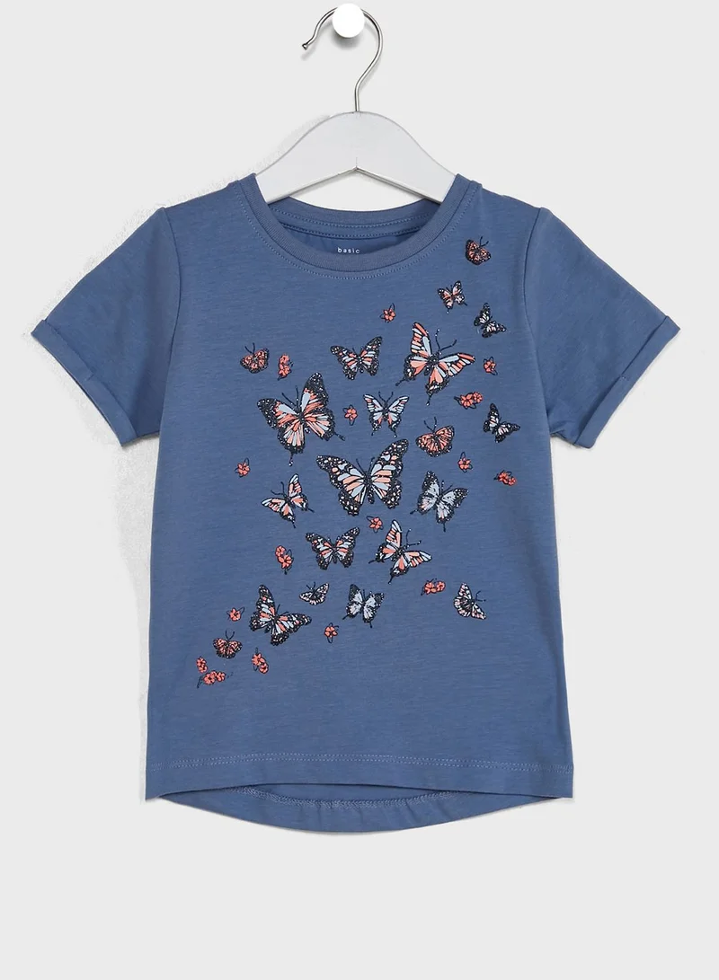 NAME IT Kids 2 Pack Butterfly Print T-Shirt