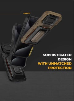 VRS Design D-Wallet Origin iPhone 15 Pro MAX Case Cover Wallet with Semi Automatic Credit Card Holder Slot [3 Cards] & Camera Lens Protector Kickstand - Black  - Image 4