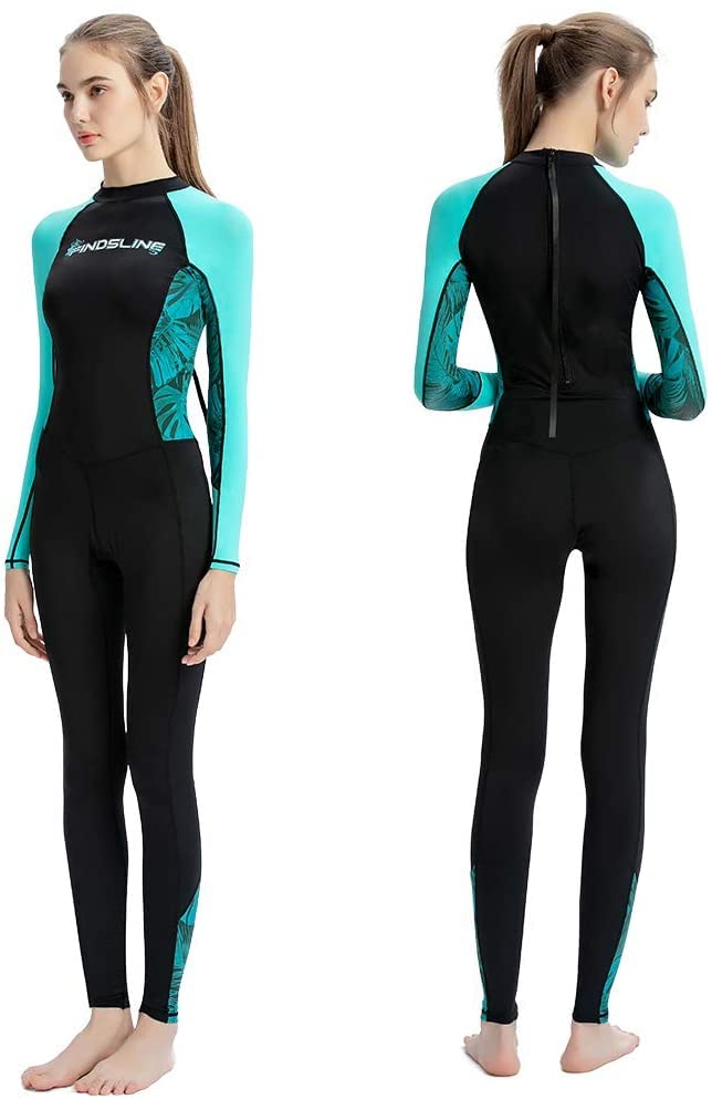 Skyone Dive Skins Full Body Swimsuit Wetsuit Scuba Rash Guard Diving Suit For Women Men Adult  Long Sleeve Swimwear One Piece Uv Protection Quick Dry Sunsuit For Surfing Snorkeling Kayaking (Black  L) - Image 5
